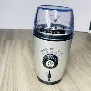 Hamilton Beach Custom Grind Coffee Bean Electric Model 80365 Silver/Black 12 Cup